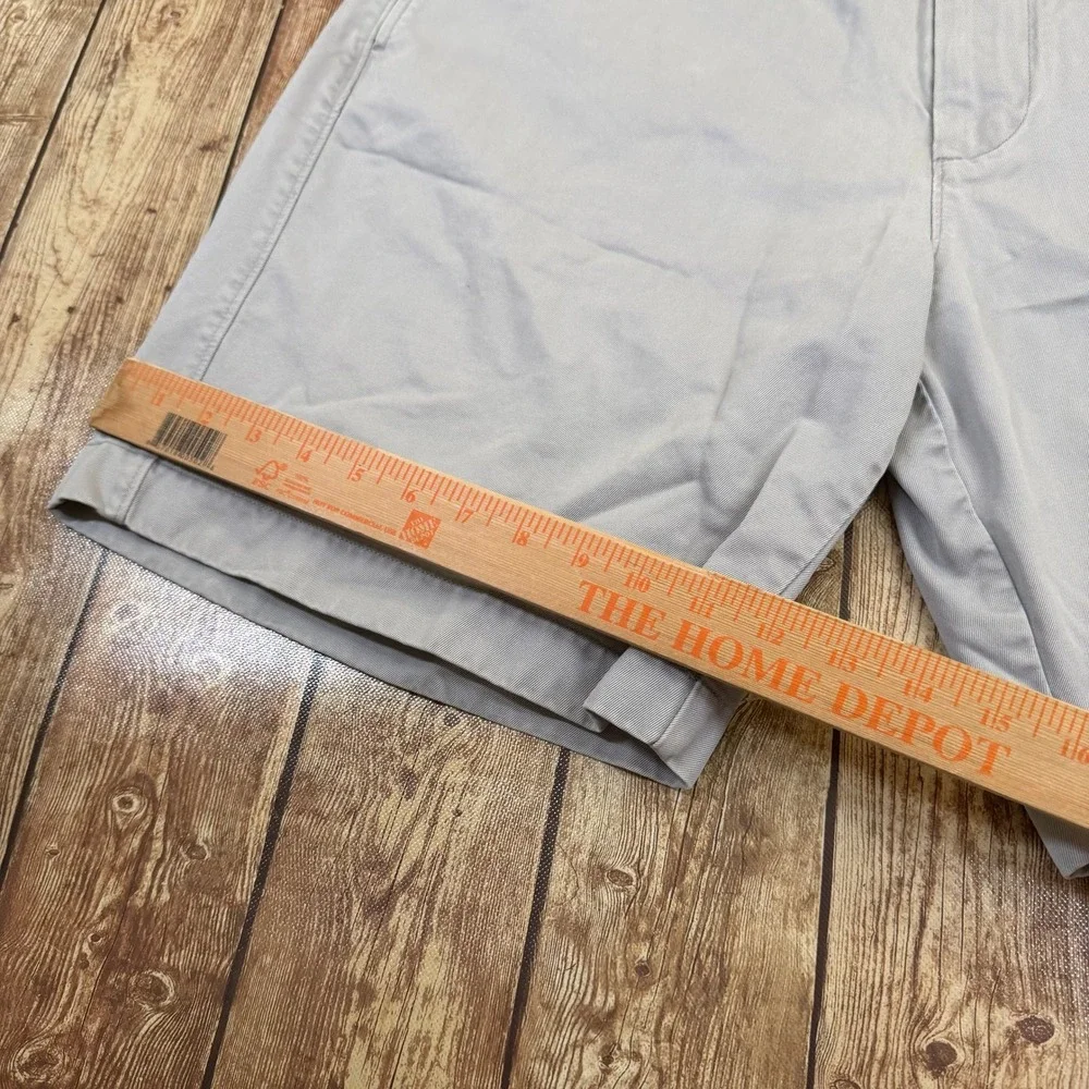 j.crew Chino Shorts Mens 36 Gray Cotton Casual Classic Pockets